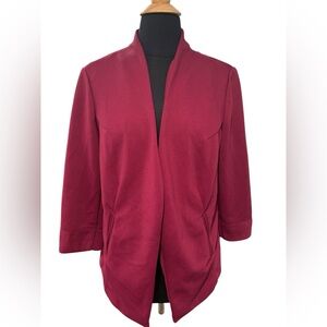 CATO Women’s Lt Burgundy Open Front Plus Size  Blazer-size 16W